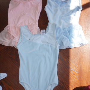 3 ballet leotard kids added skirt